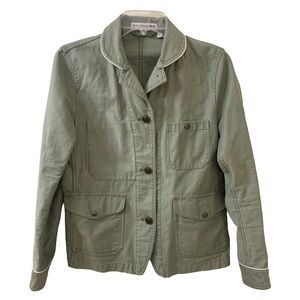 Uniqlo x Ines De La Fressange Blazer Jacket Green Cotton Women’s Small